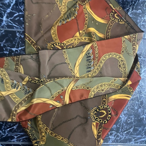 Hermes designer brand square neck wrap shawl silk scarf full wrap made in Italy - Picture 14 of 16